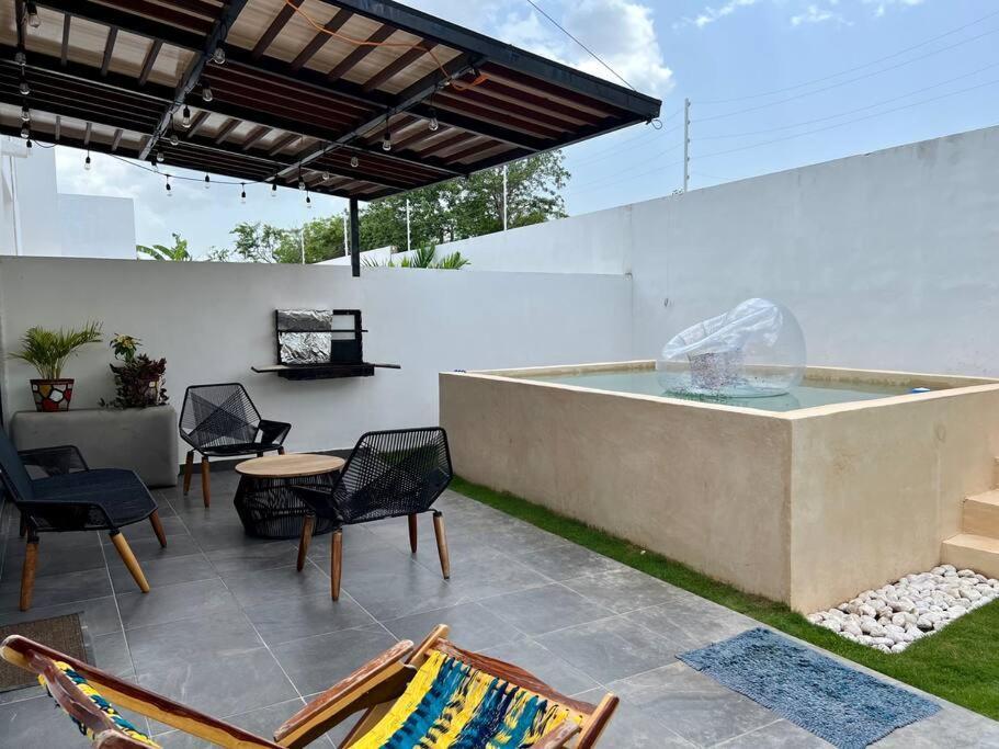 メリダ Residencia “Sac Uh”ヴィラ エクステリア 写真